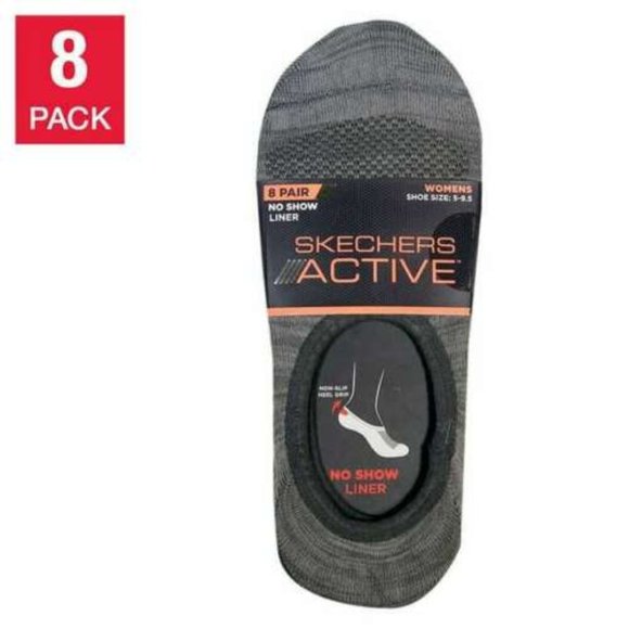 skechers Womens Invisible No Show Liners Socks 8 p - Picture 4 of 12